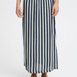 Falda ICHI Marrakech Total Eclipse Stripe Aop - ECRU