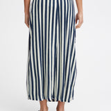 Falda ICHI Marrakech Total Eclipse Stripe Aop - ECRU