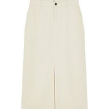 Falda Midi CKS Skipper White - ECRU