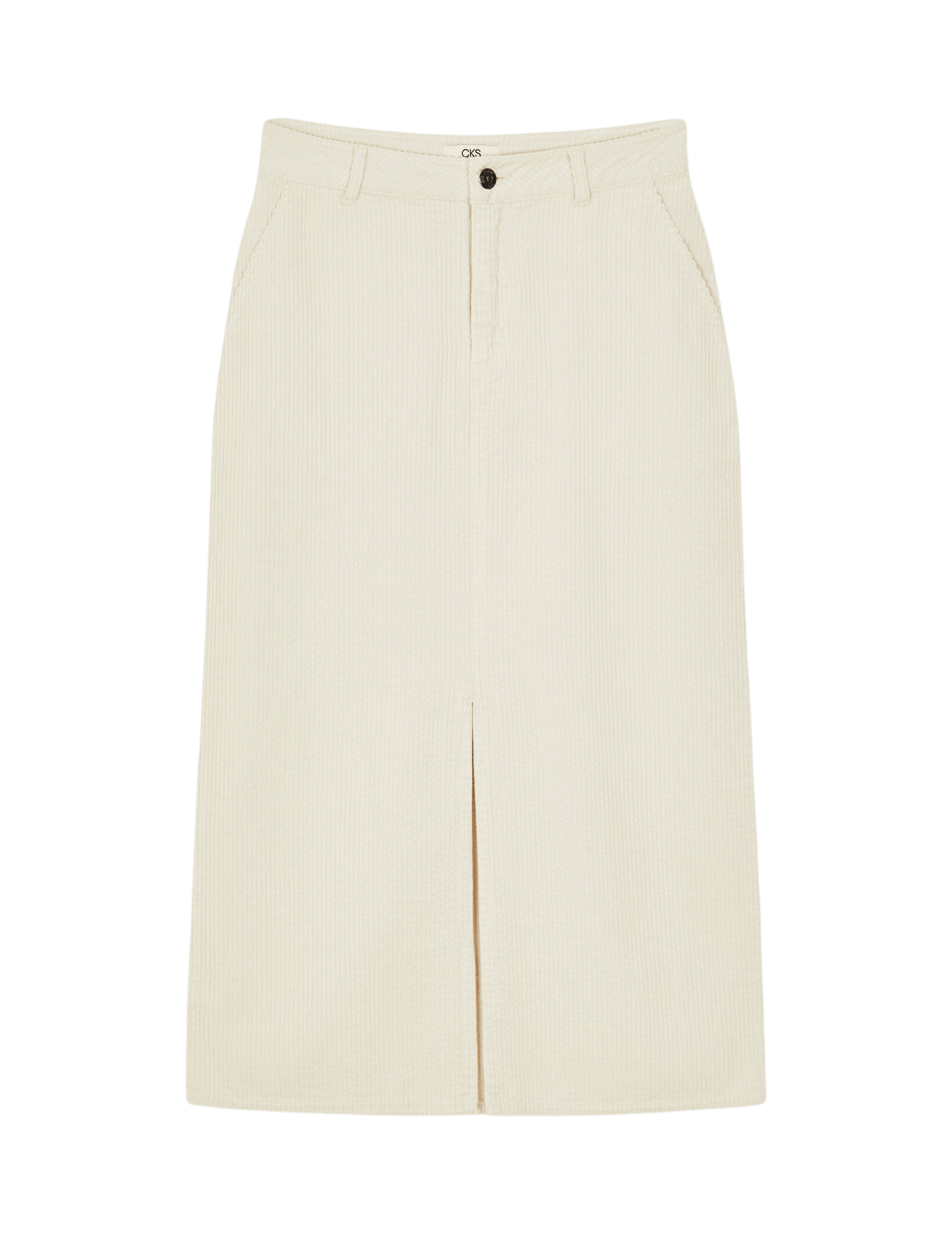 Falda Midi CKS Skipper White - ECRU