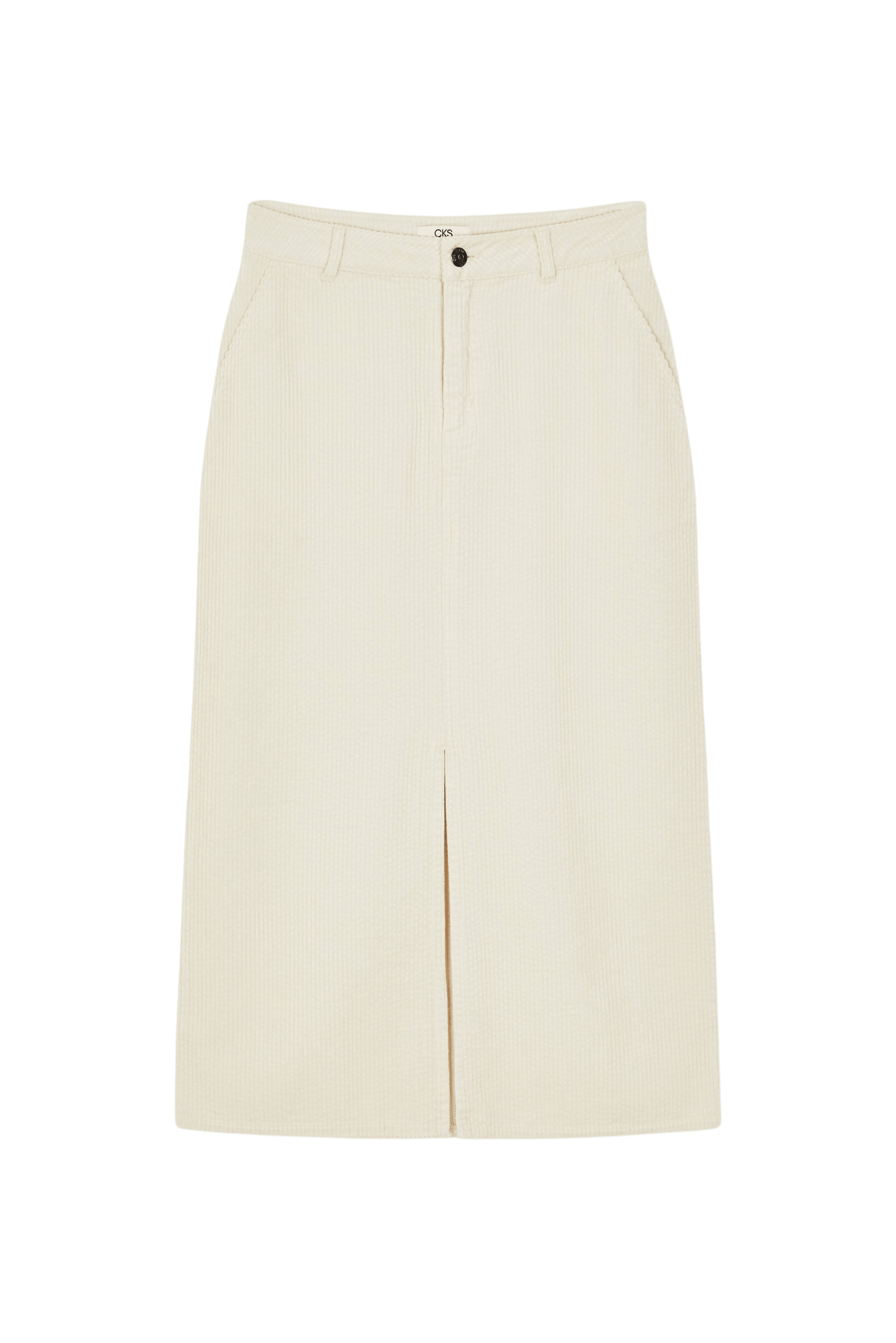 Falda Midi CKS Skipper White - ECRU