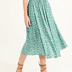 Falda Molly Bracken Green Diane - ECRU