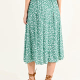 Falda Molly Bracken Green Diane - ECRU