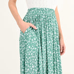 Falda Molly Bracken Green Diane - ECRU