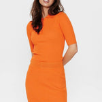 Falda Nurippa Red Orange - ECRU