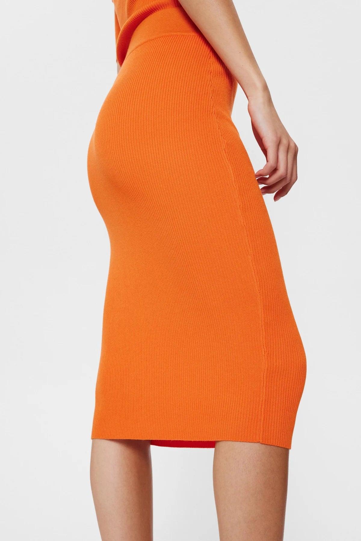 Falda Nurippa Red Orange - ECRU