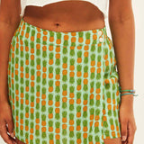 Falda Pantalón Xantik Green Pineapple - ECRU