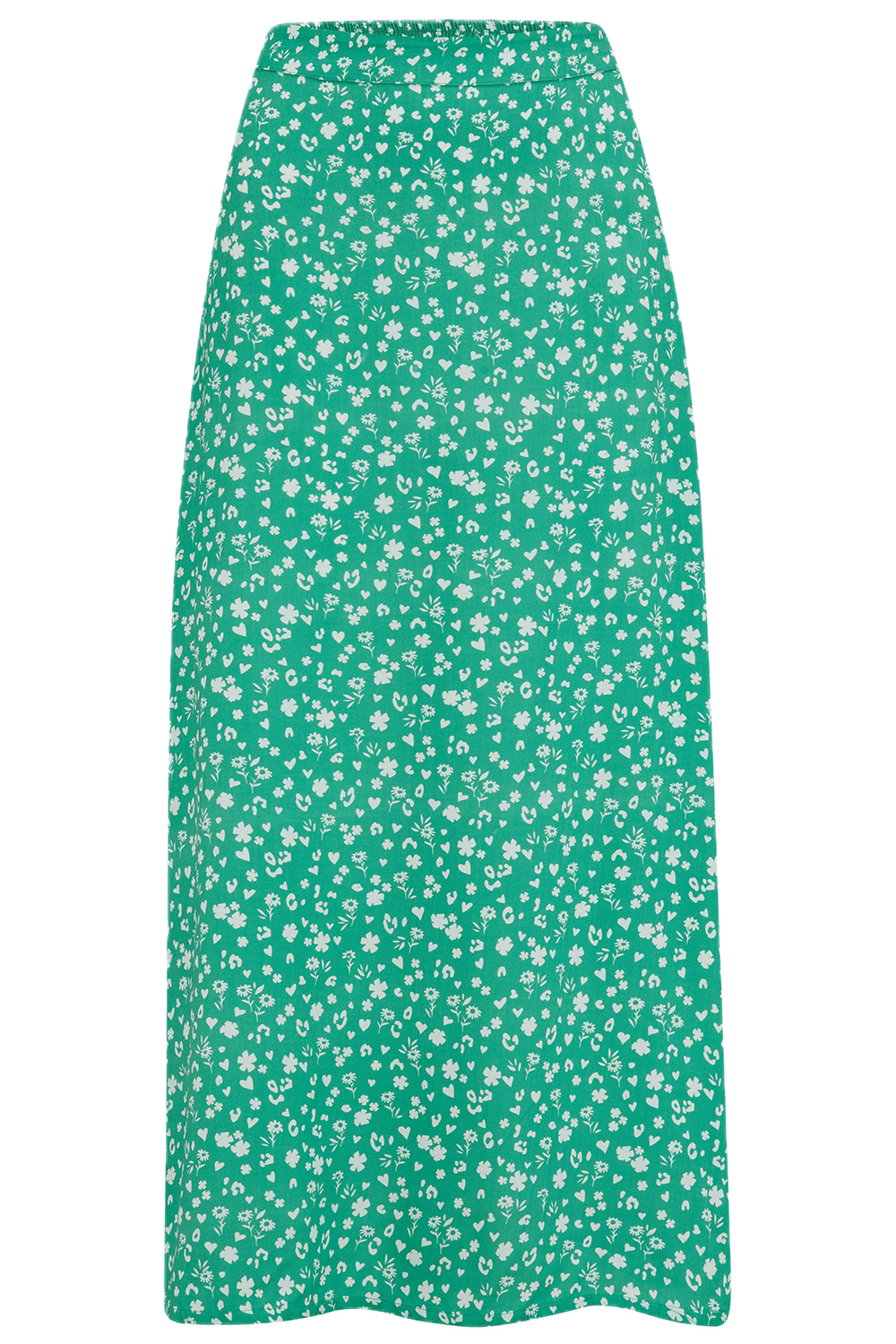 Falda Sugarhill Zora Green Scatter Print - ECRU