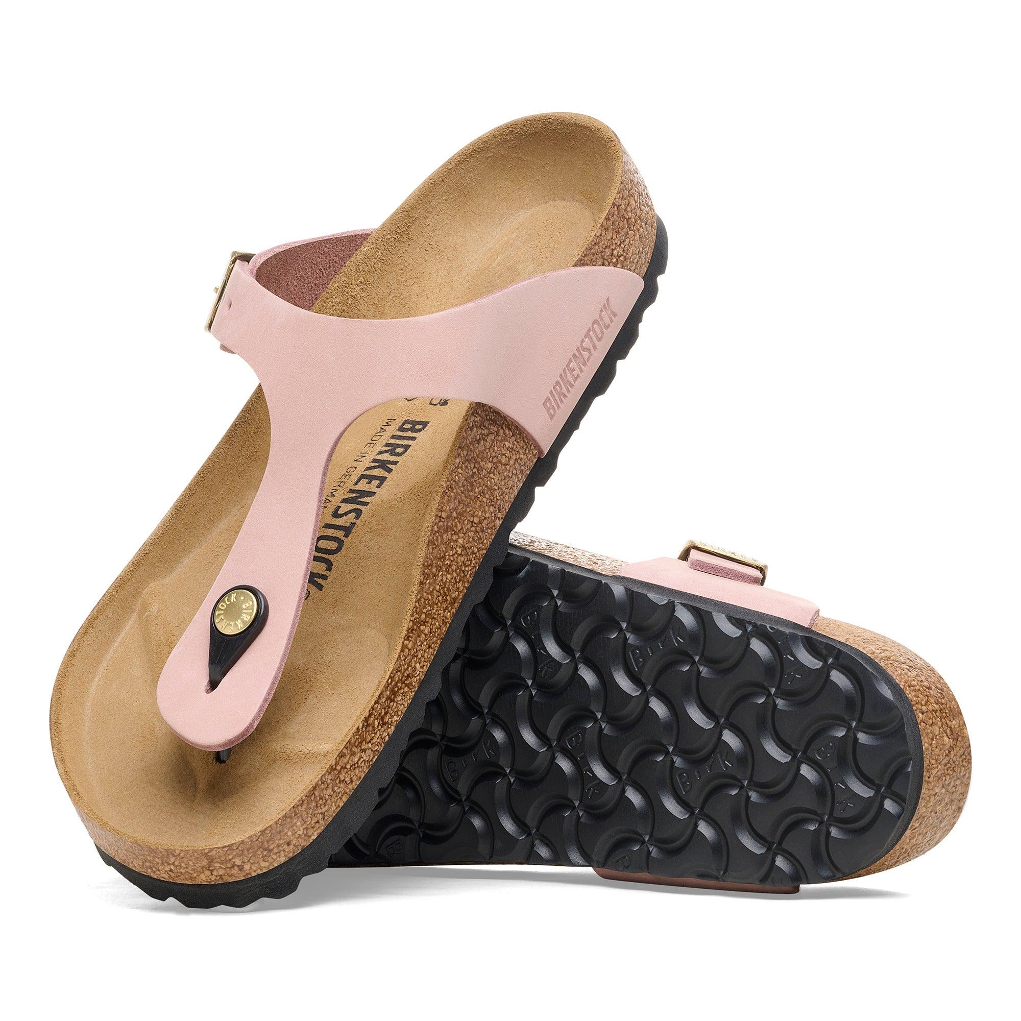 Gizeh BIRKENSTOCK Nubuc Soft Pink - ECRU