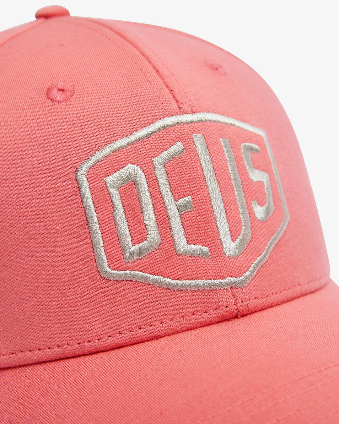 Gorra Deus Ex Machina Premium Shield Trucker Red Rose - ECRU