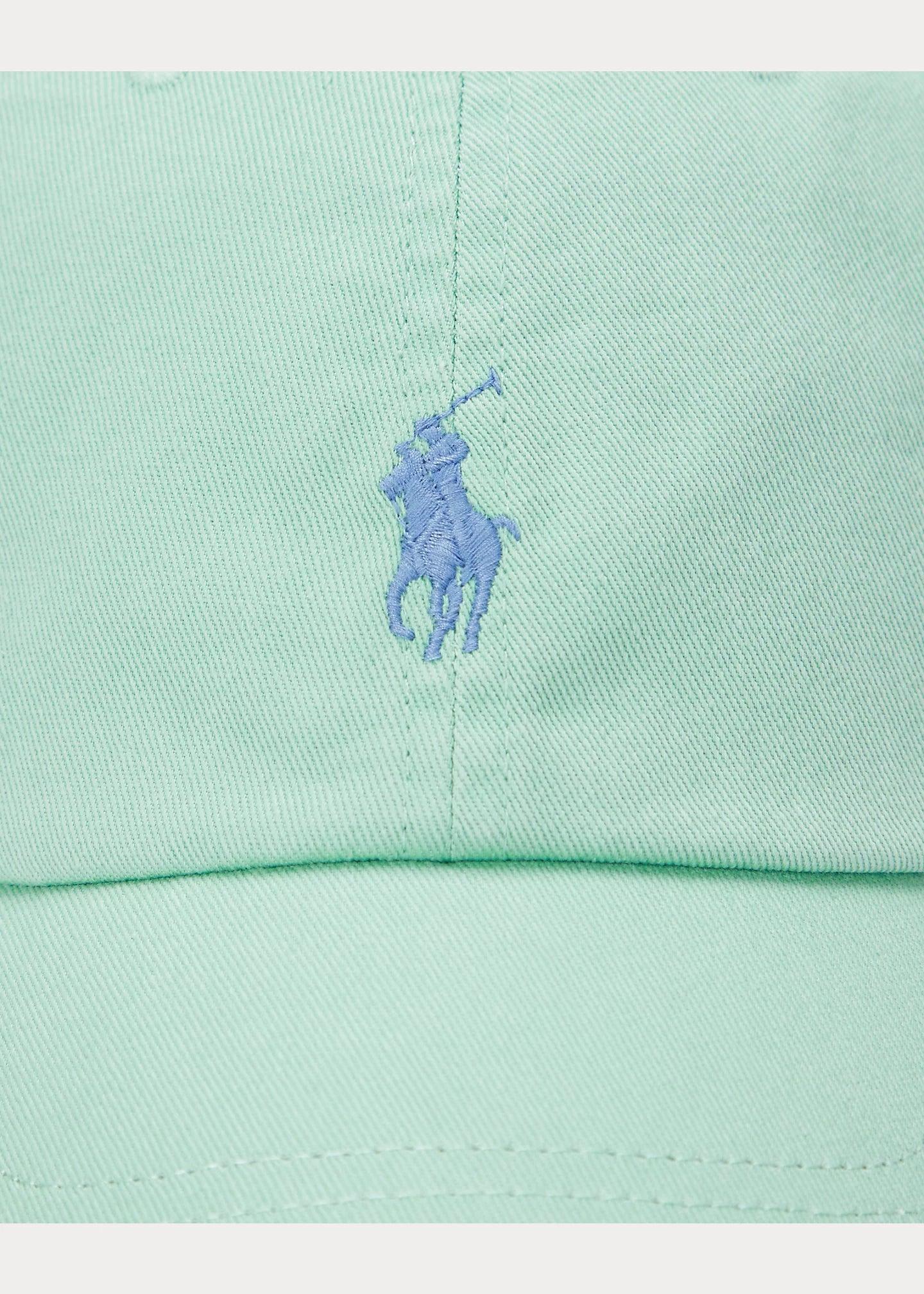 Gorra Polo Ralph Lauren Verde Celadon con Visera de Tela de Algodón - ECRU