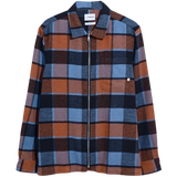 FARAH Fulbright Checkered Overshirt For Blue