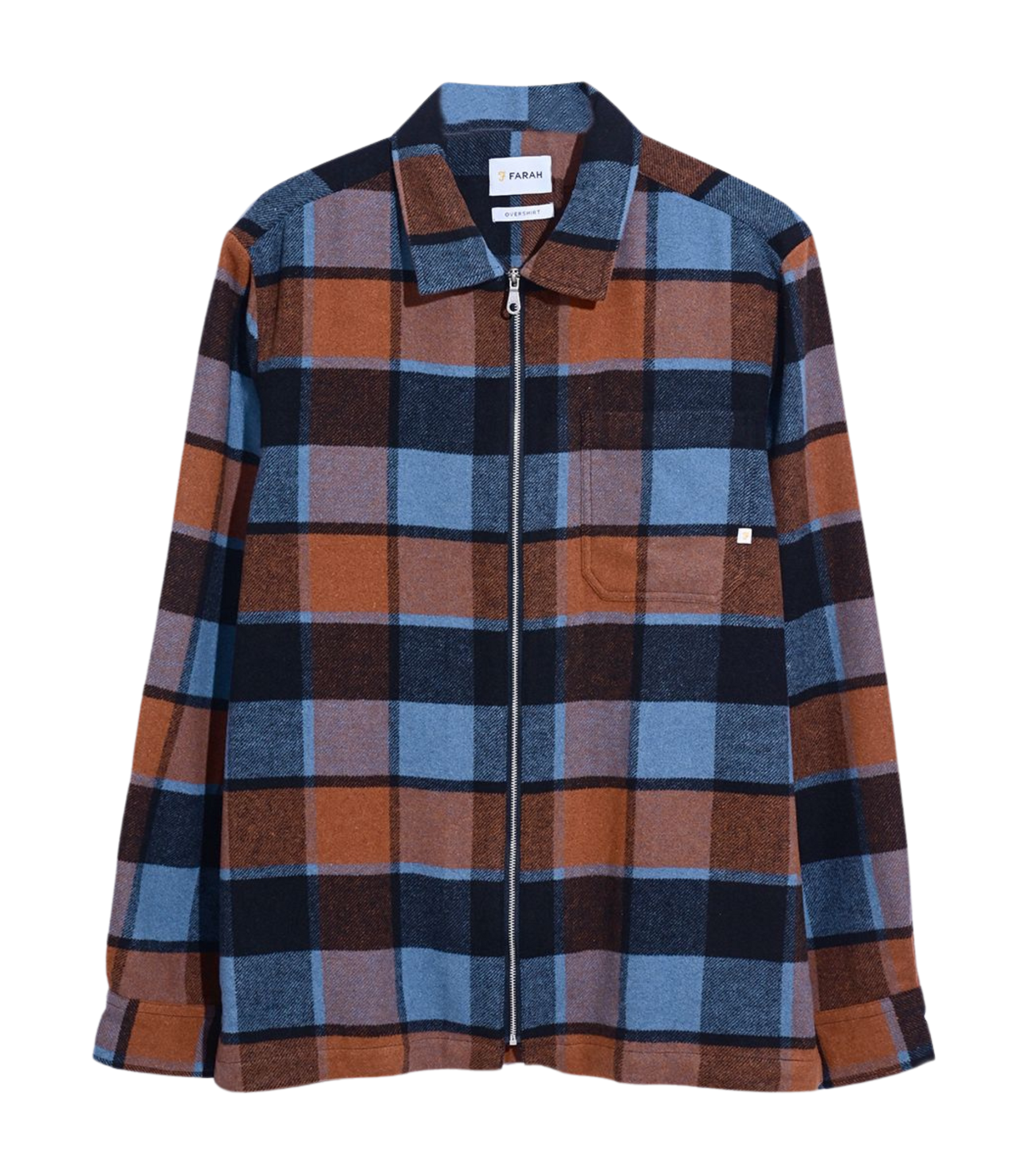 FARAH Fulbright Plaid Overshirt für Blau