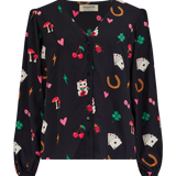 Blusa SUGARHILL Imelda Black Lucky Charms