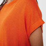 Jersey Nudarlene Red Orange - ECRU