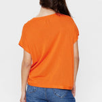 Jersey Nudarlene Red Orange - ECRU