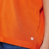 Jersey Nudarlene Red Orange - ECRU