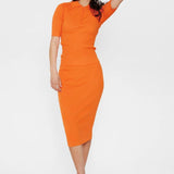 Jersey Nurippa Red Orange - ECRU