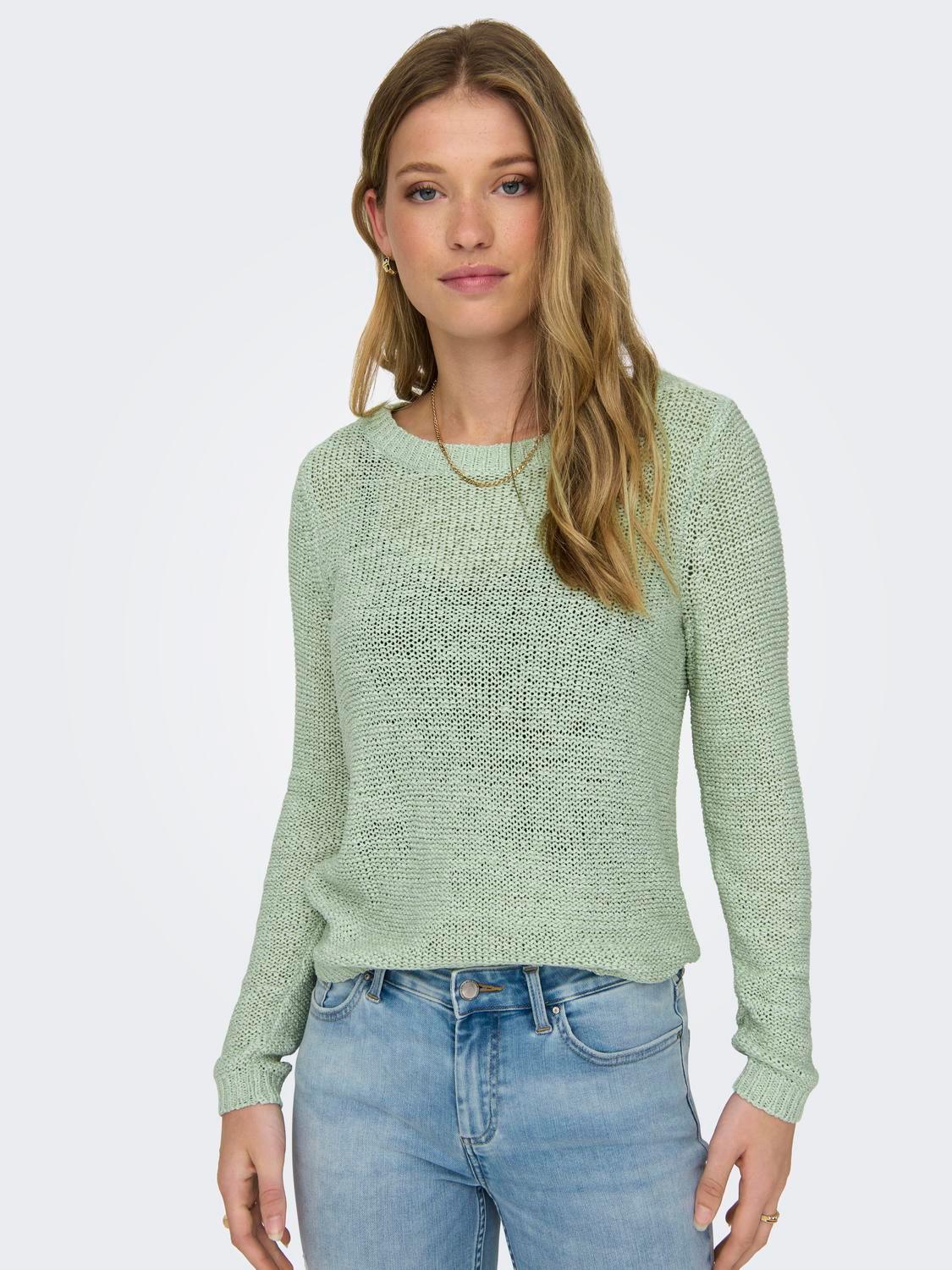 Jersey ONLY Geena Subtle Green - ECRU