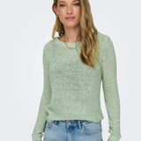 Jersey ONLY Geena Subtle Green - ECRU