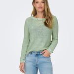 Jersey ONLY Geena Subtle Green - ECRU