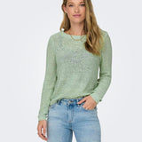 Jersey ONLY Geena Subtle Green - ECRU