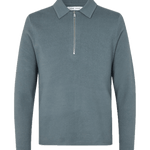 Jersey Samsøe Samsøe Guna half zip 10490 Stormy Weather - ECRU