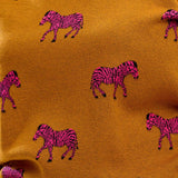 Jersey Sugarhill Lizzie Tobacco Vibrant Zebras - ECRU