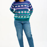 Jersey Sugarhill Rosie Multi Rural Fairisle - ECRU