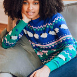 Jersey Sugarhill Rosie Multi Rural Fairisle - ECRU