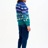 Jersey Sugarhill Rosie Multi Rural Fairisle - ECRU