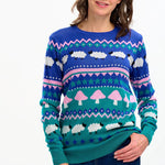 Jersey Sugarhill Rosie Multi Rural Fairisle - ECRU