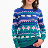 Jersey Sugarhill Rosie Multi Rural Fairisle - ECRU