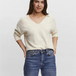 Jersey Vero Moda Doffy Birch - ECRU