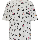 Camiseta SUGARHILL Kinsley Off White Colour Pop Leopard