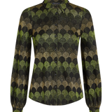 Blusa KING LOUIE Maisie Diva Olive Green