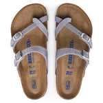 Mayari Birkenstock Plantilla Blanda Piel Nubuc Purple Fog - ECRU