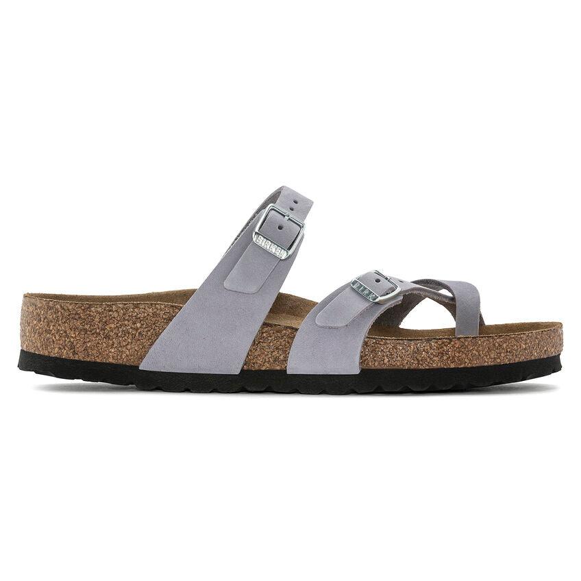 Mayari Birkenstock Plantilla Blanda Piel Nubuc Purple Fog - ECRU