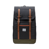 Mochila Herschel Retreat™ Negra - ECRU