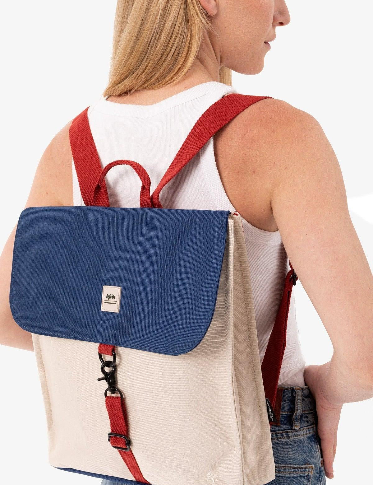 Mochila Lefrik Handy Mini Bauhaus Block - ECRU