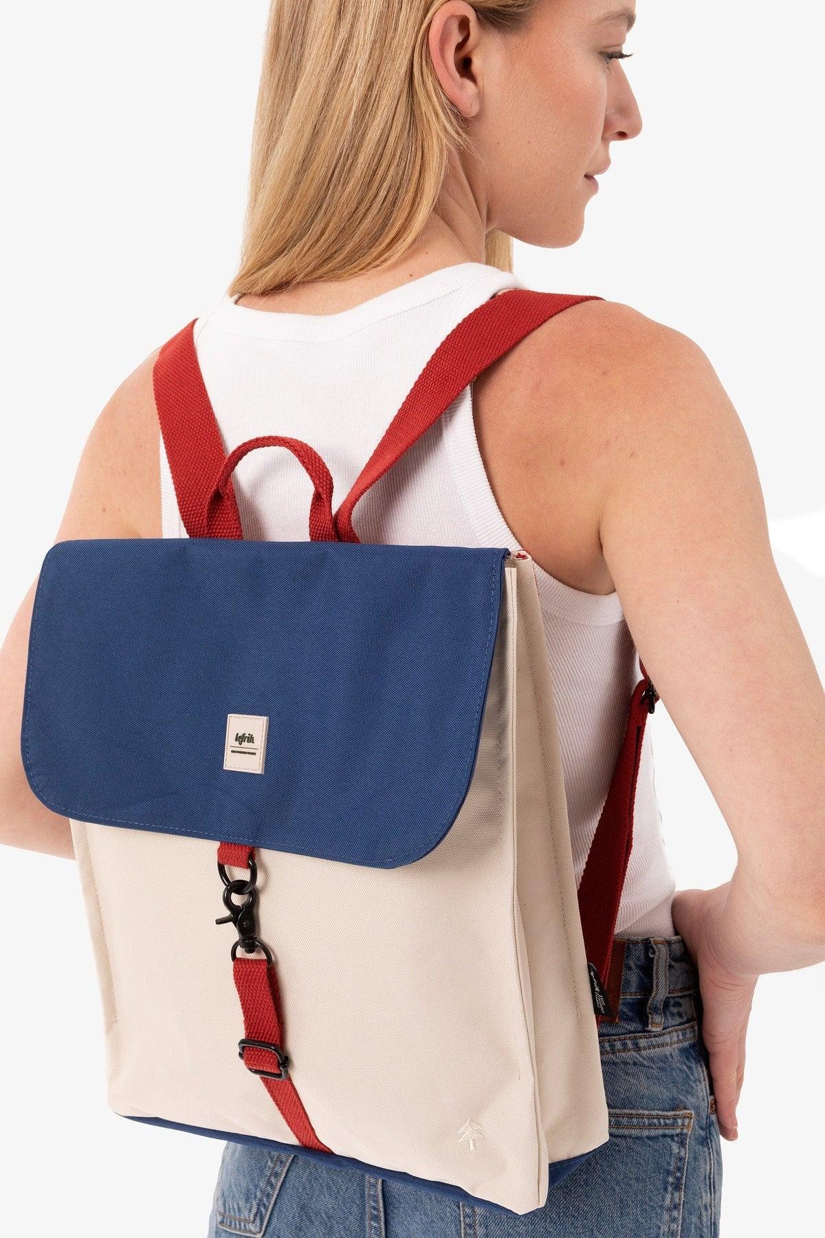 Mochila Lefrik Handy Mini Bauhaus Block - ECRU