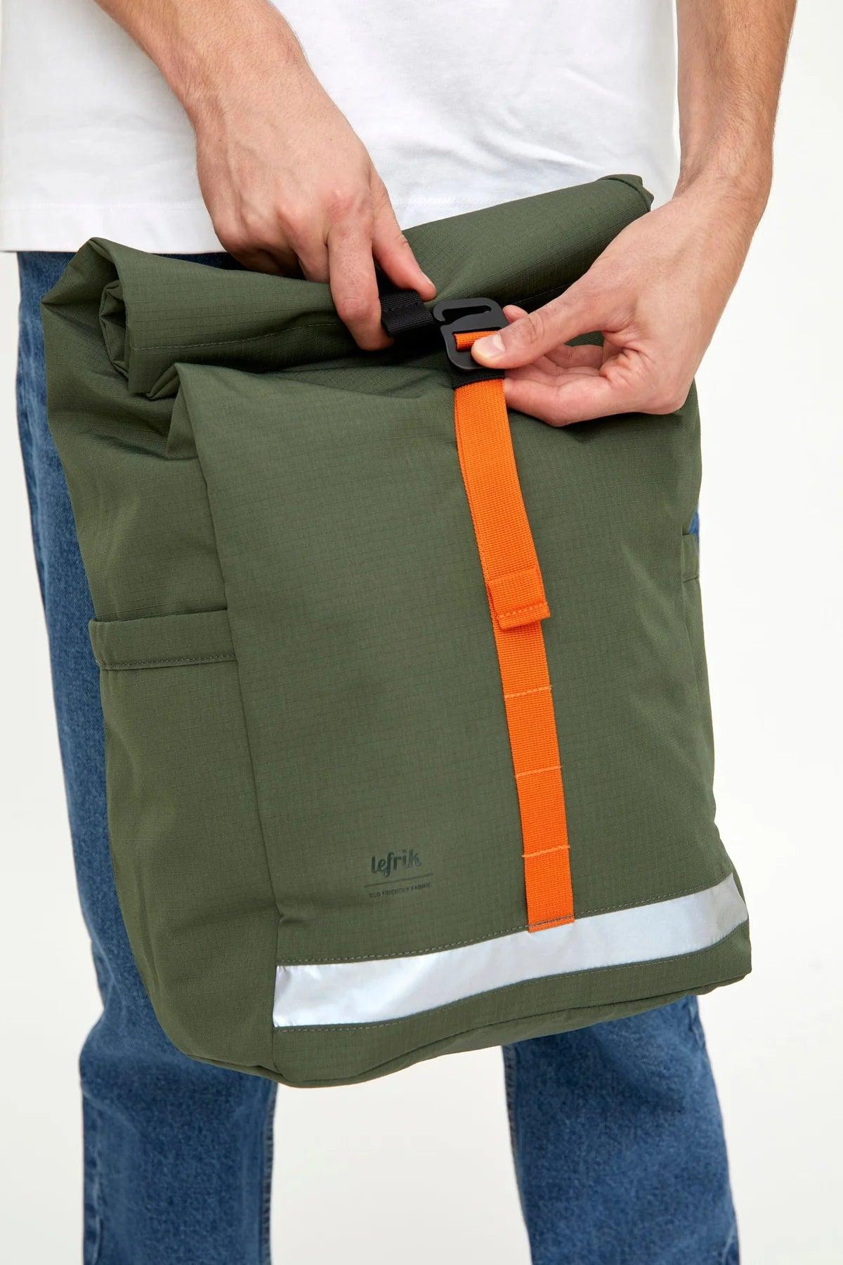 Mochila Lefrik Lars Roll Vandra Pine Ripstop - ECRU