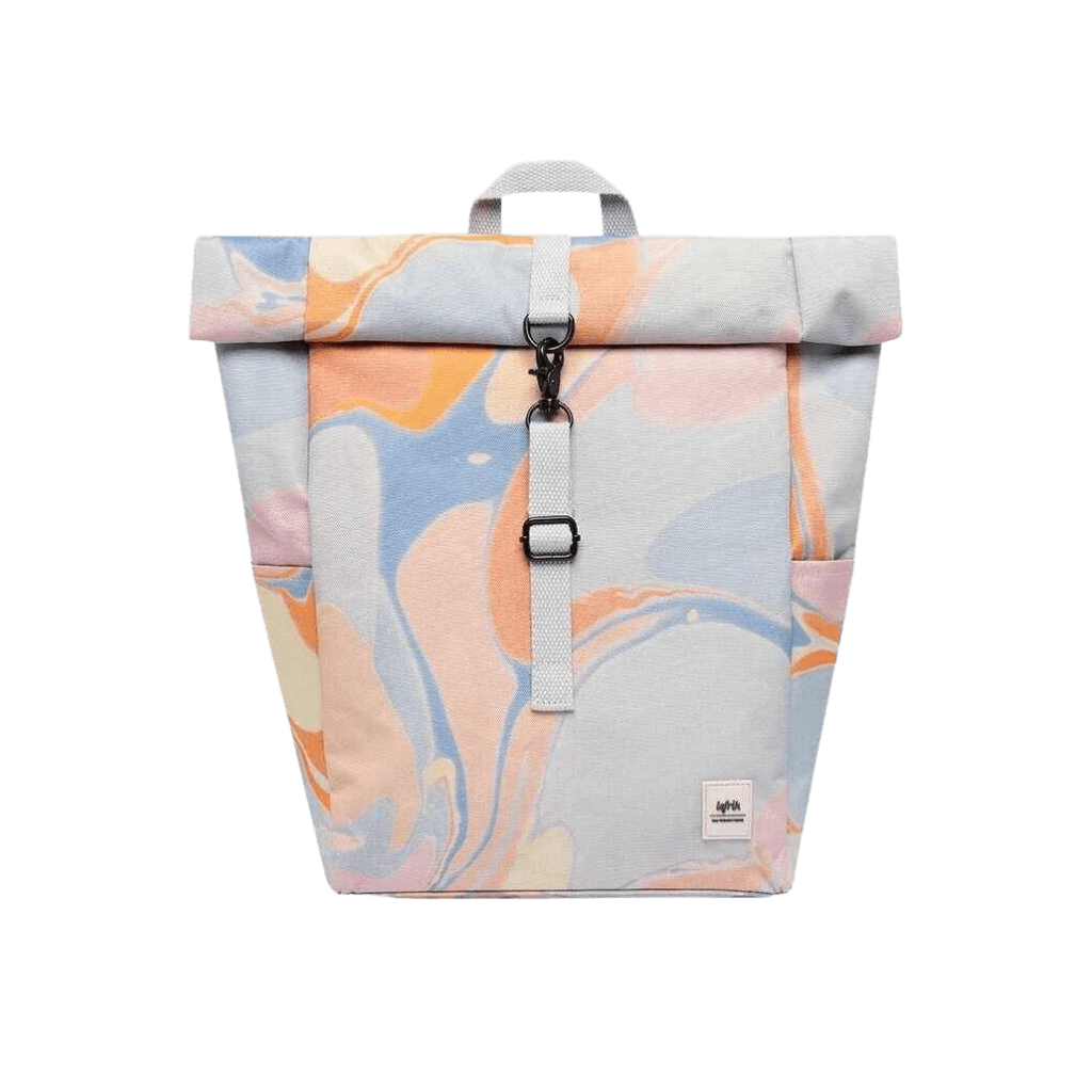 Mochila Lefrik Roll Mini Marble - ECRU