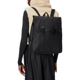 Mochila Rains Impermeable MSN Bag Negra - ECRU