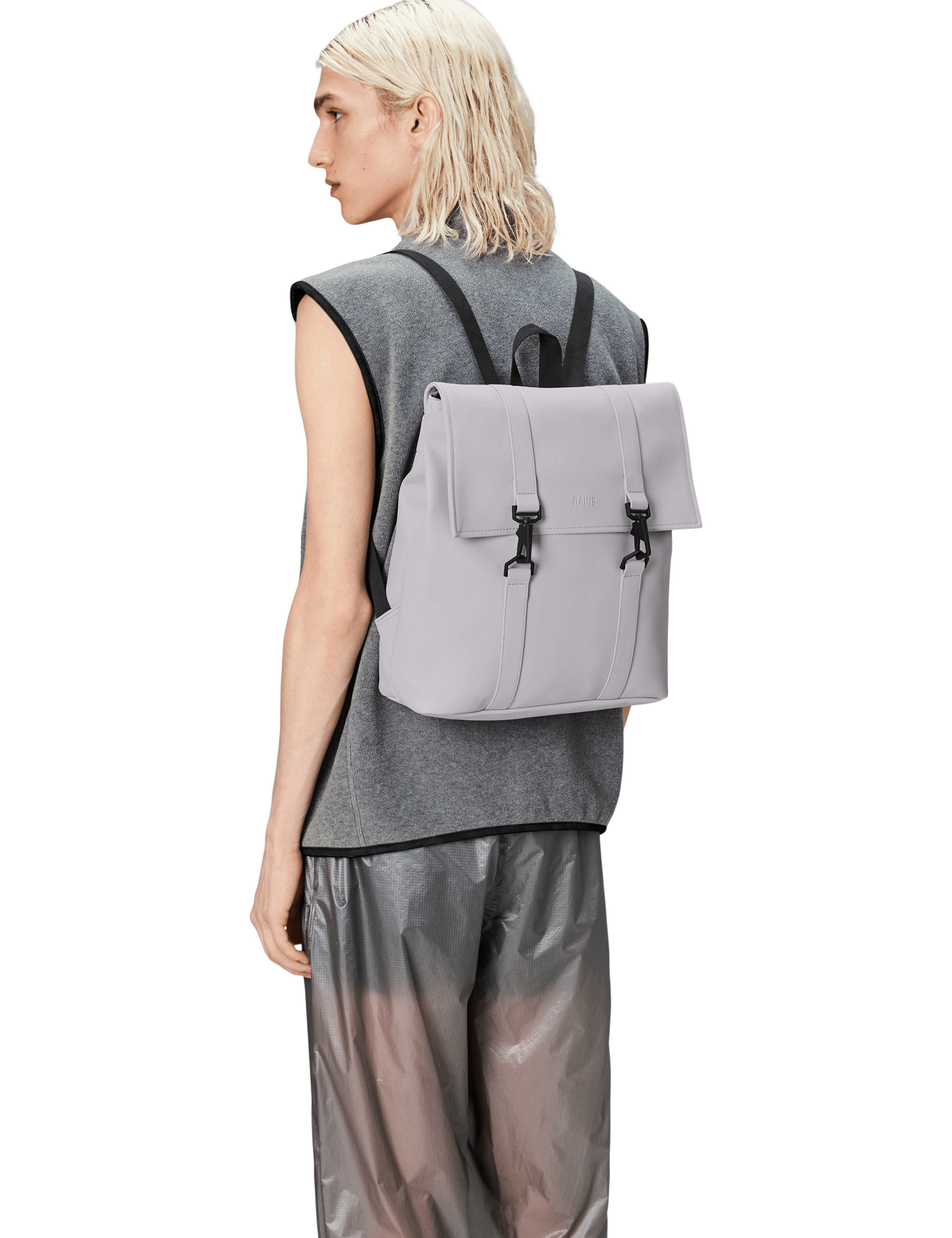 Mochila RAINS MSG Bag Mini Flint - ECRU