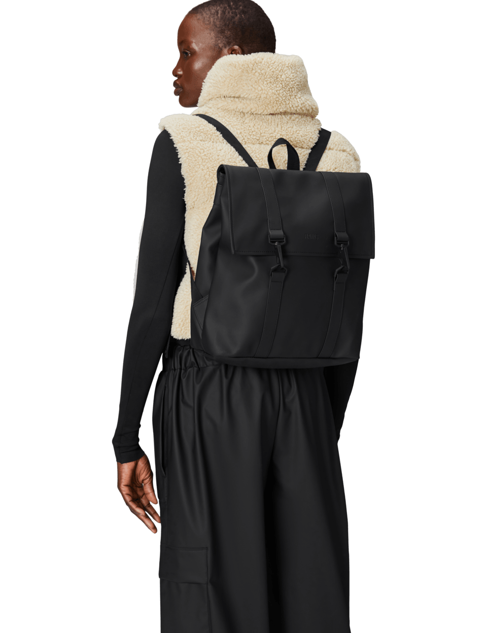 Mochila Rains MSG Bag Mini Negro - ECRU