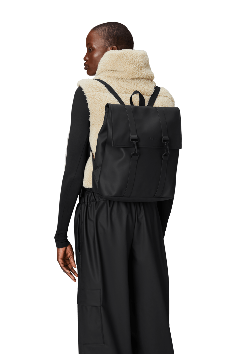 Mochila Rains MSG Bag Mini Negro - ECRU