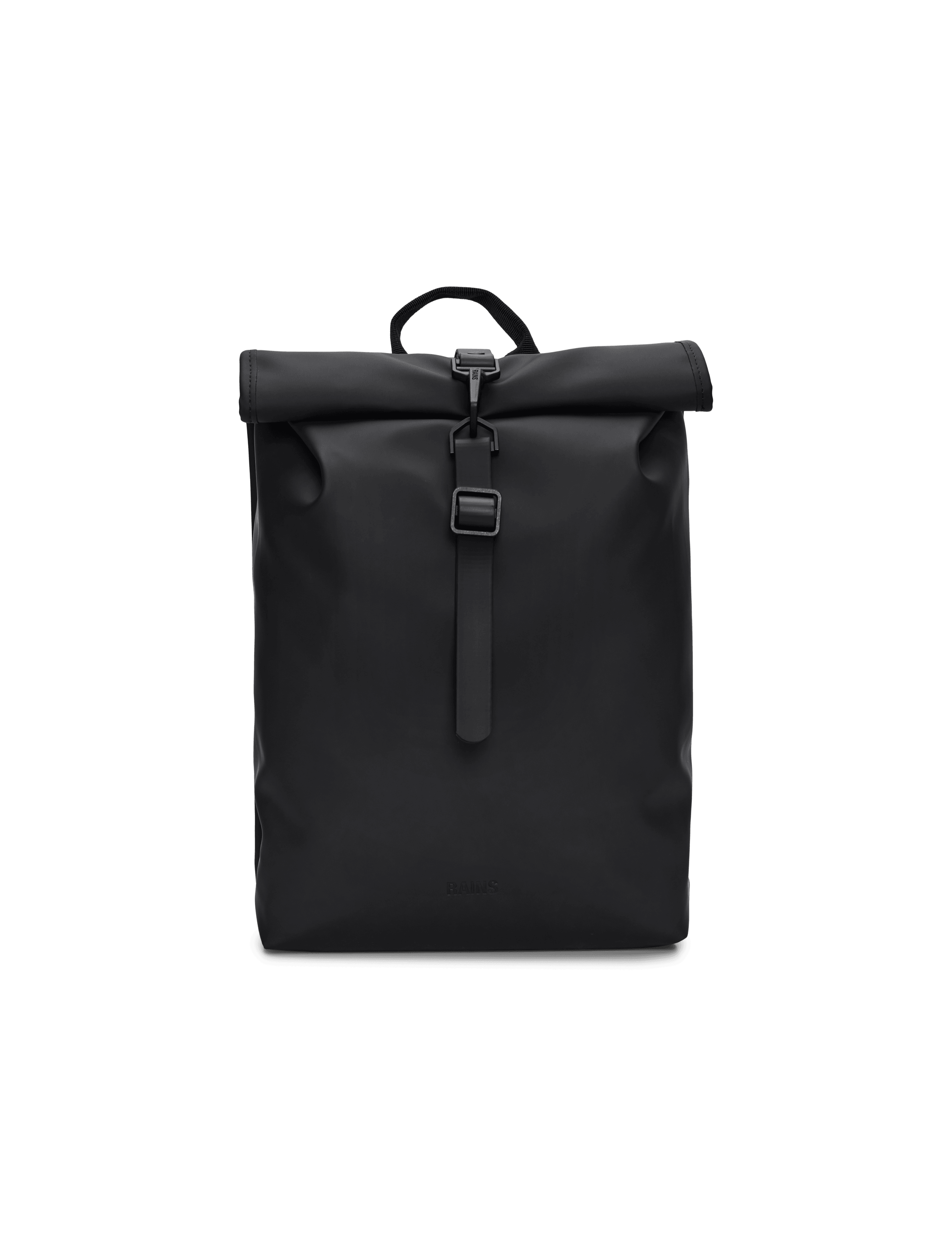 Mochila Rains Rolltop Rucksack Mini Negro - ECRU