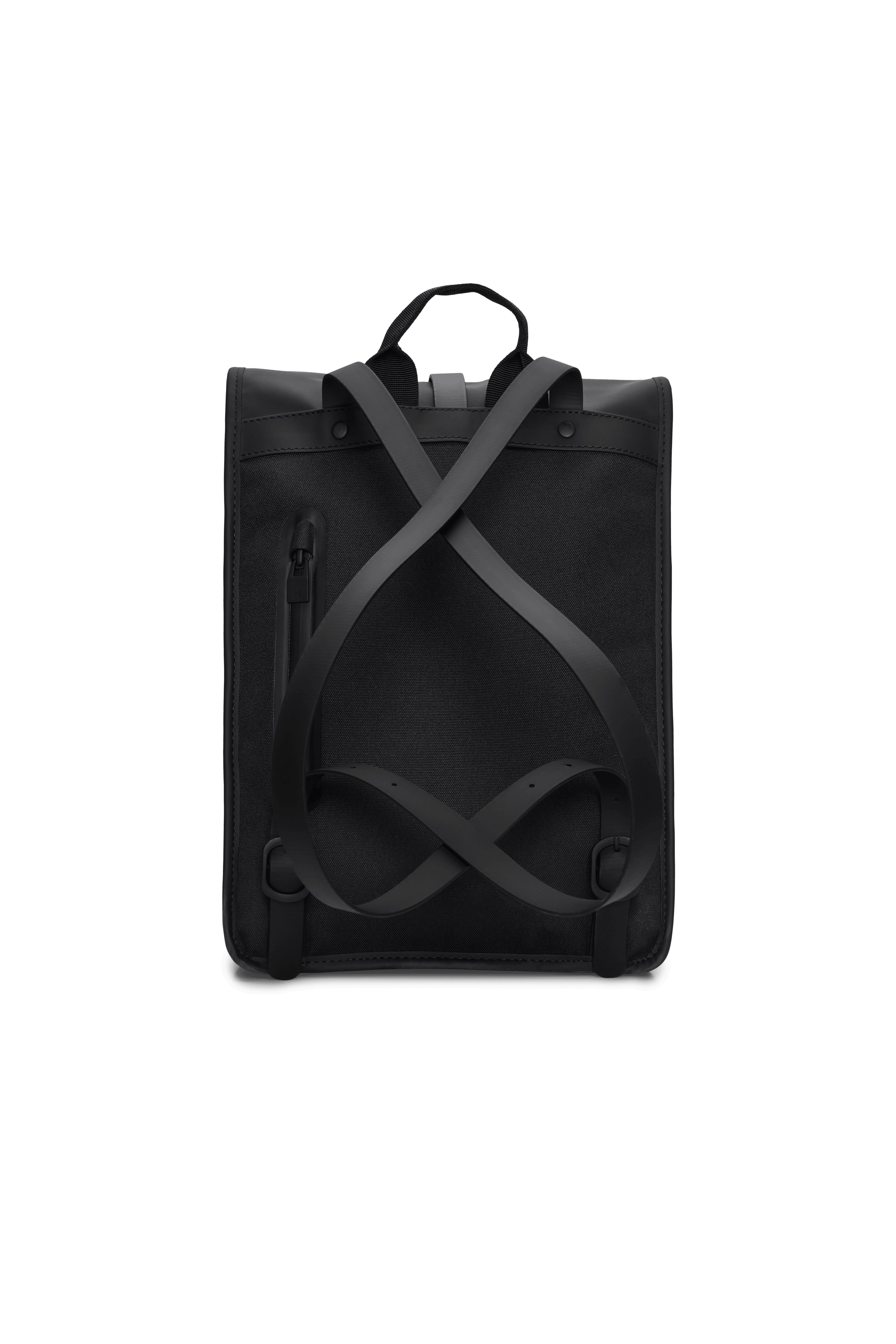 Mochila Rains Rolltop Rucksack Mini Negro - ECRU