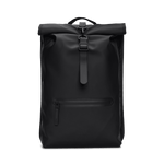 Mochila Rains Rolltop Rucksack Negro - ECRU